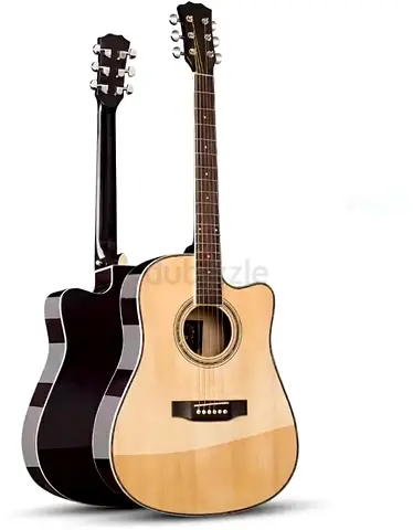 MegArya Black Matte Finish 40-41 Inch Acoustic Guitar – Stylish  Powerful Sound