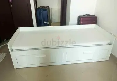 IKEA brimness daybed with 2 big storage drawers and 2 IKEA mattresses