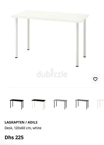 Ikea LAGKAPTEN / ADILS White Desk