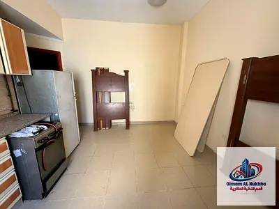 A luxurious two-bedroom apartment with a living room, very excellent spacious area, central air conditioning, central gas, and built-in wardrobes.