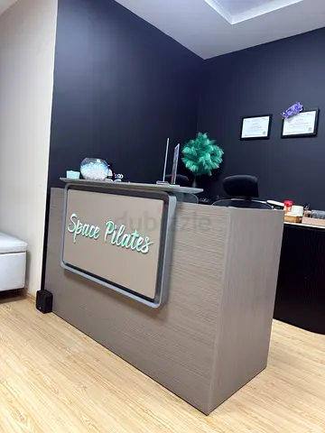 Reception Desk / Office Counter with Storage - Good Condition