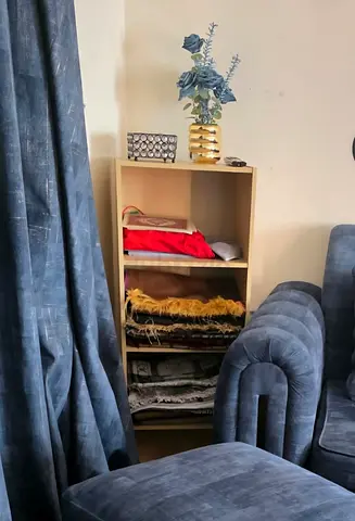 Stylish Open Bookshelf with Decorative Accents