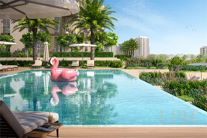 High Floor | Full Park and Pool View | Balcony