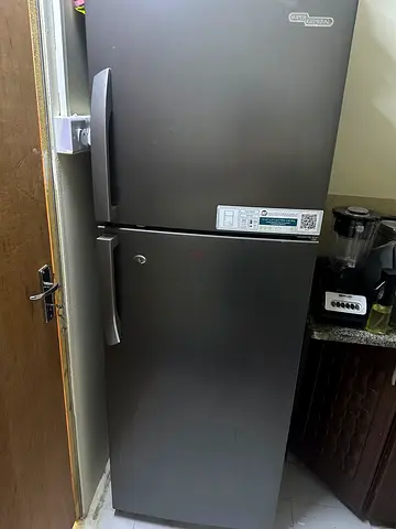 Silver Refrigerator in Good Condition