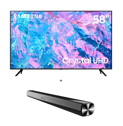 Samsung 58-inch Crystal UHD TV with Soundbar