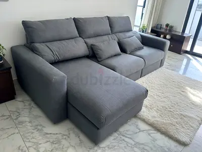 Ikea eskilstuna L shape sofa bed under storage