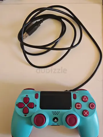 My turquoise  pink DualShock 4 (PS4) controller - tested and working