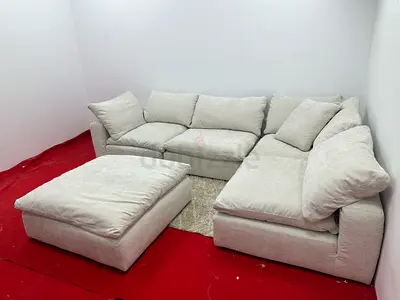 Perfect condition marina home luscious sofa with footstool