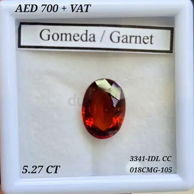 Gomed Garnet Gemstone 5.27 CT