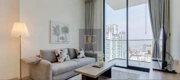 1BR Apartment | Binghatti House JVC | Furnished | Skyline &amp; Marina Views
