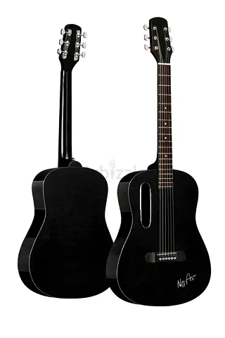 MegArya GS-X1 Signature Series Glossy Black – Portable Lava Style Guitar