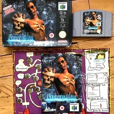 Shadowman Nintendo 64 N64! Complete with Box, Map And Manual