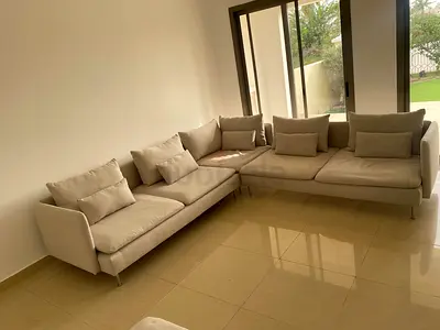 Ikea corner six seater sofa soderhim beige