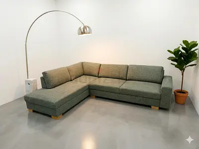 Ikea gray color Sorvallen lshape sofa