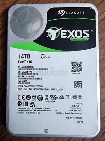 Seagate Exos X16 14TB SATA PC Hard Disk Drive (Not Working)