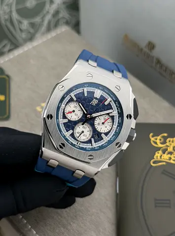 Audemars Piguet Royal Oak Offshore Selfwinding Chronograph Titanium 43mm Blue Super Clone