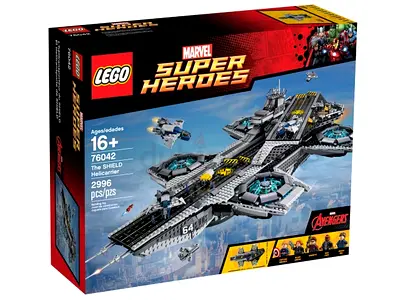 RETIRED LEGO Marvel Super Heroes SHIELD Helicarrier set (76042) — 2,996 pcs