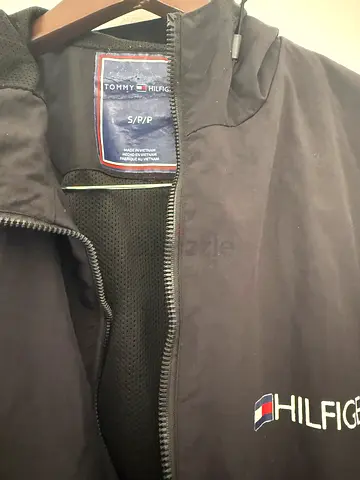 Tommy Hilfiger black zip-up jacket, size S