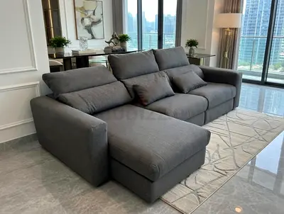 IKEA Esklstuna L Shape Sofa Dark Gray Excellent Condition