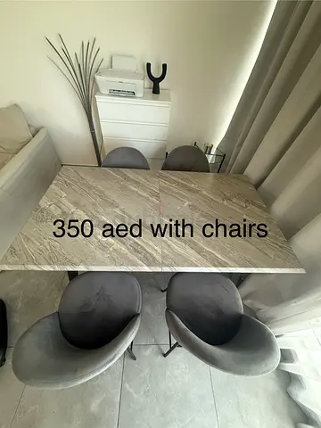 Dining table with chair