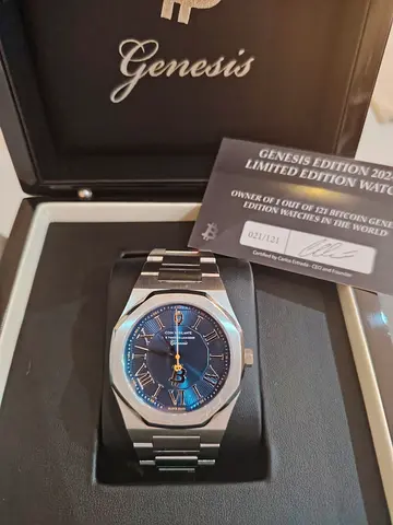 Limited Edition of 121 Bitcoin Genesis Coin Vigilante Automatic Watch