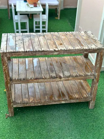 Rustic Wooden Shelving Unit