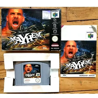 WCW Mayhem N64 CIB (Nintendo 64, 1999)