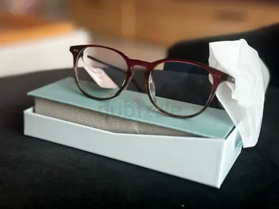 New stylish burgundy hepidem eyeglass with box