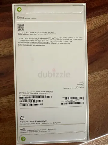 Iphone Air cloud white bradlnd new