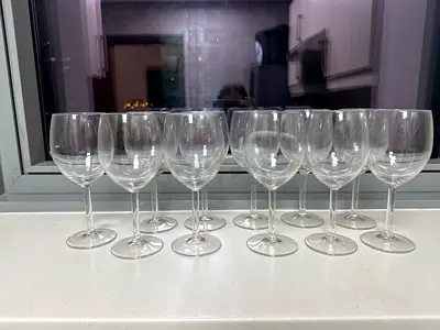 11 wine glasses