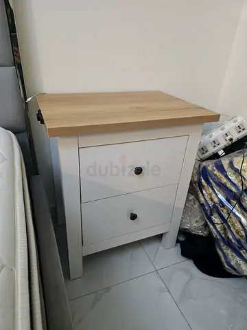 Modern Nightstand with Two Drawers