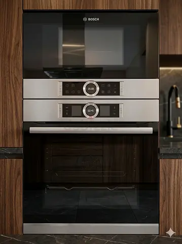 Bosch latest model series 8 electric oven and microwave set built-in 60cm integrated  BY BNM