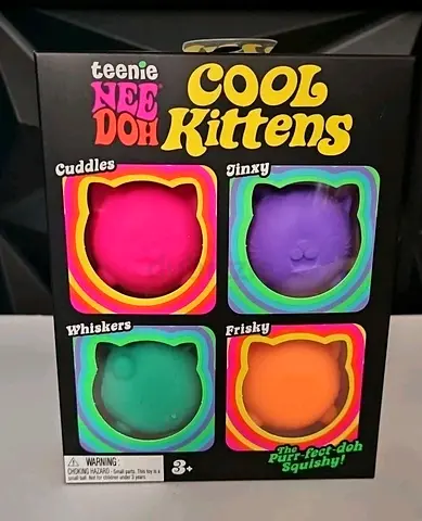 Teenie Nee Doh Cool Kittens - Squishy Stress Balls