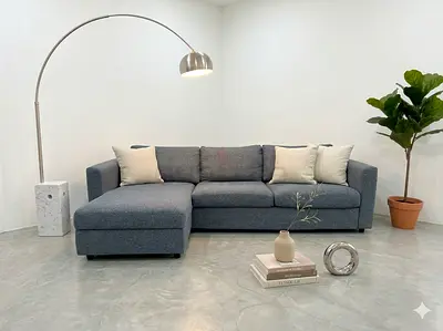 Ikea vimle gray lshape sofabed with storage space