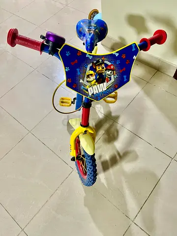 Kids Balance Bike - Paw Patrol Design with balance wheel 12inches