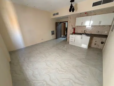 استديو (ول ساكن) _ مطبخ شبه منفصل _  تشطيبات راقية _ سعر مميز جدا موقع حيوي _ سهل جدا المخرج الي دبي والشارقه