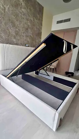 New Stylish Storage King Size Bed with Lift-Up Feature - Cash on Delivery
