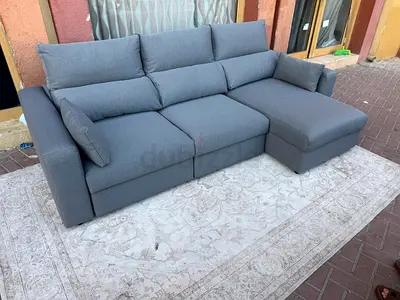 Ikea Esklstuna L shape sofa with under storage