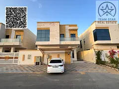 High-end finished villa, first occupancy, spacious rooms with built-in wardrobes