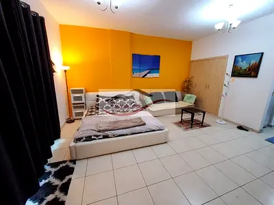 Fully Furnished | Large Studio With Balcony | Family Building | Rent | 37K | Monthly AED 3200