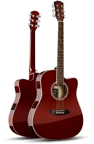 MegArya Black Matte Finish 40-41 Inch Acoustic Guitar – Stylish  Powerful Sound