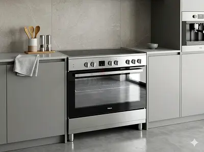 TEKA full electric ceramic 5 hobs cooking range oven fan stove 90x60 BY BNM