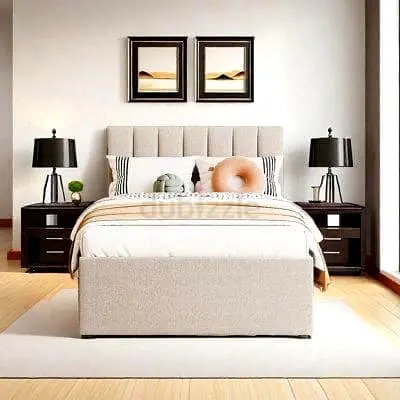 Primium Quality Queen size fully customisable bedframe with soft Valvet Fabric