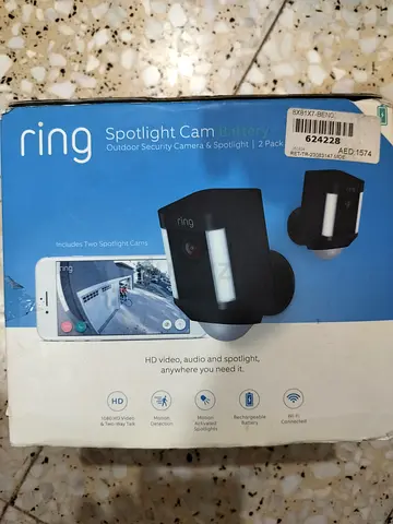 Brand New Ring Spotlight Cam Pro Battery - Black - 2-Pack