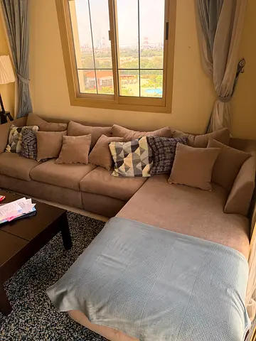 Comfortable Sectional Sofa with Cushions
