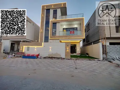 High-end finished villa, first occupancy, spacious rooms with built-in wardrobes, and a swimming pool.