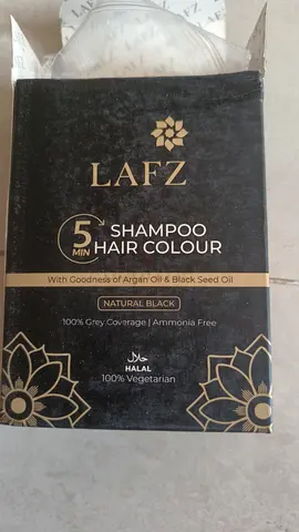 Shampoo in hair color- black