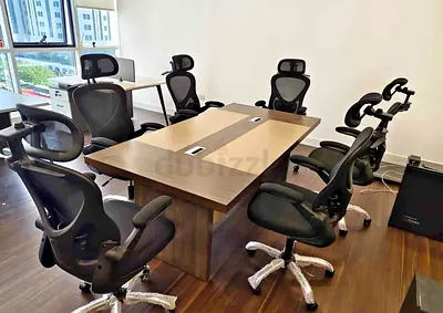 Conference table meeting