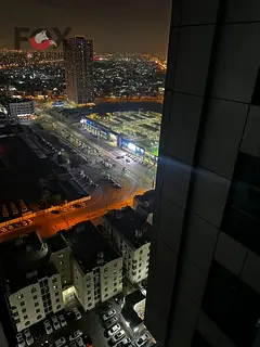 One-bedroom apartment with a living room for annual rent in City Tower Towers in Al Nuaimiya 3 area,