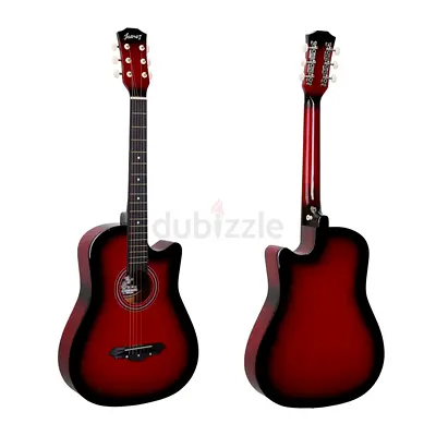 MegArya 38 Inch RDS Acoustic Guitar With Glossy Finish Basswood Panels, ABS Nuts
